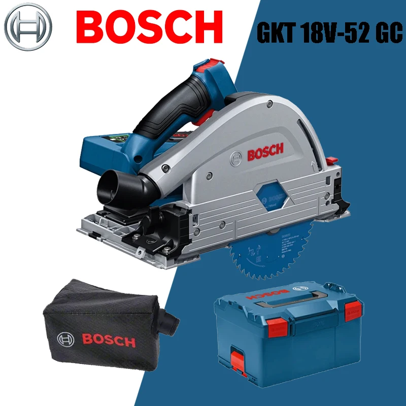 BOSCH GKT 18V-52 GC Cordless Insertion Circular Saw Variable Speed Adjust Gears Hight Performance Quick Cutting Power Tool