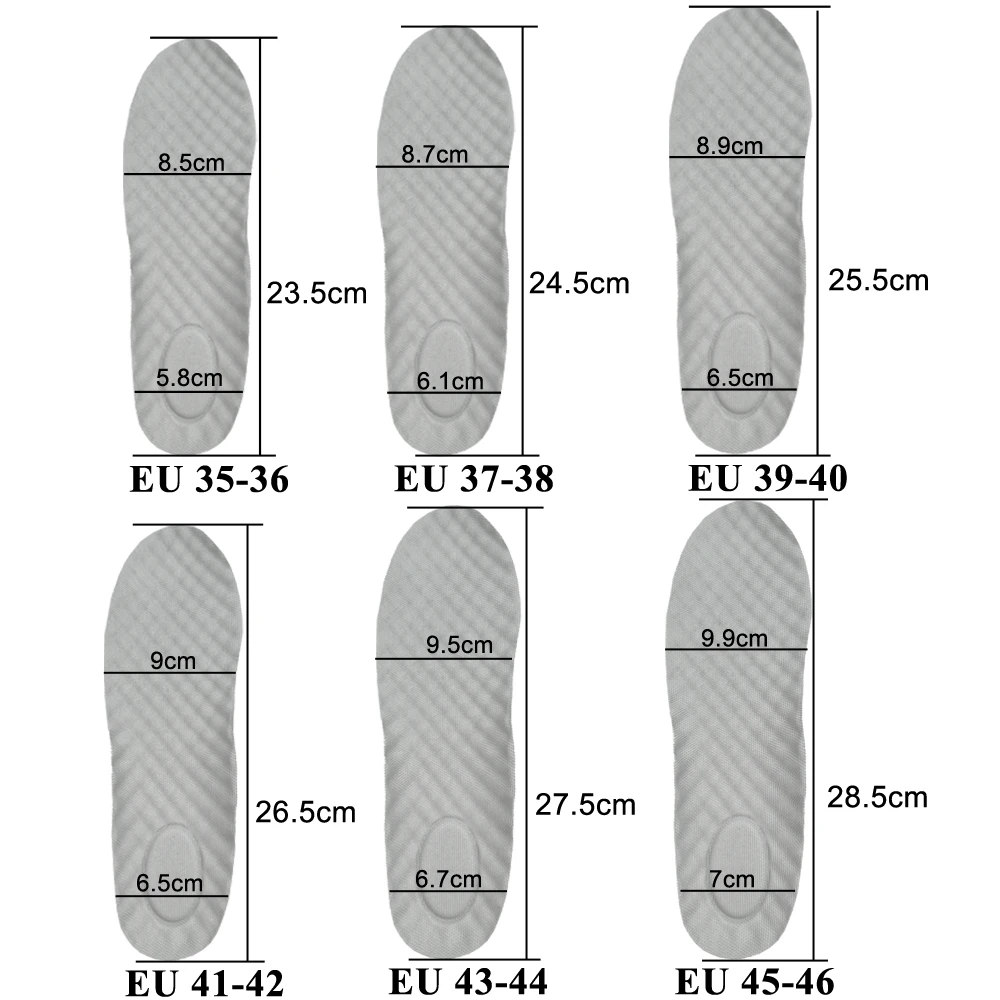 Picture 7: Breathable Shock Absorption Insoles Soft Running Sports Orthopedic Cushion Shoes Comfort Fresh Daily Light Walk Smooth WINRUOCEN