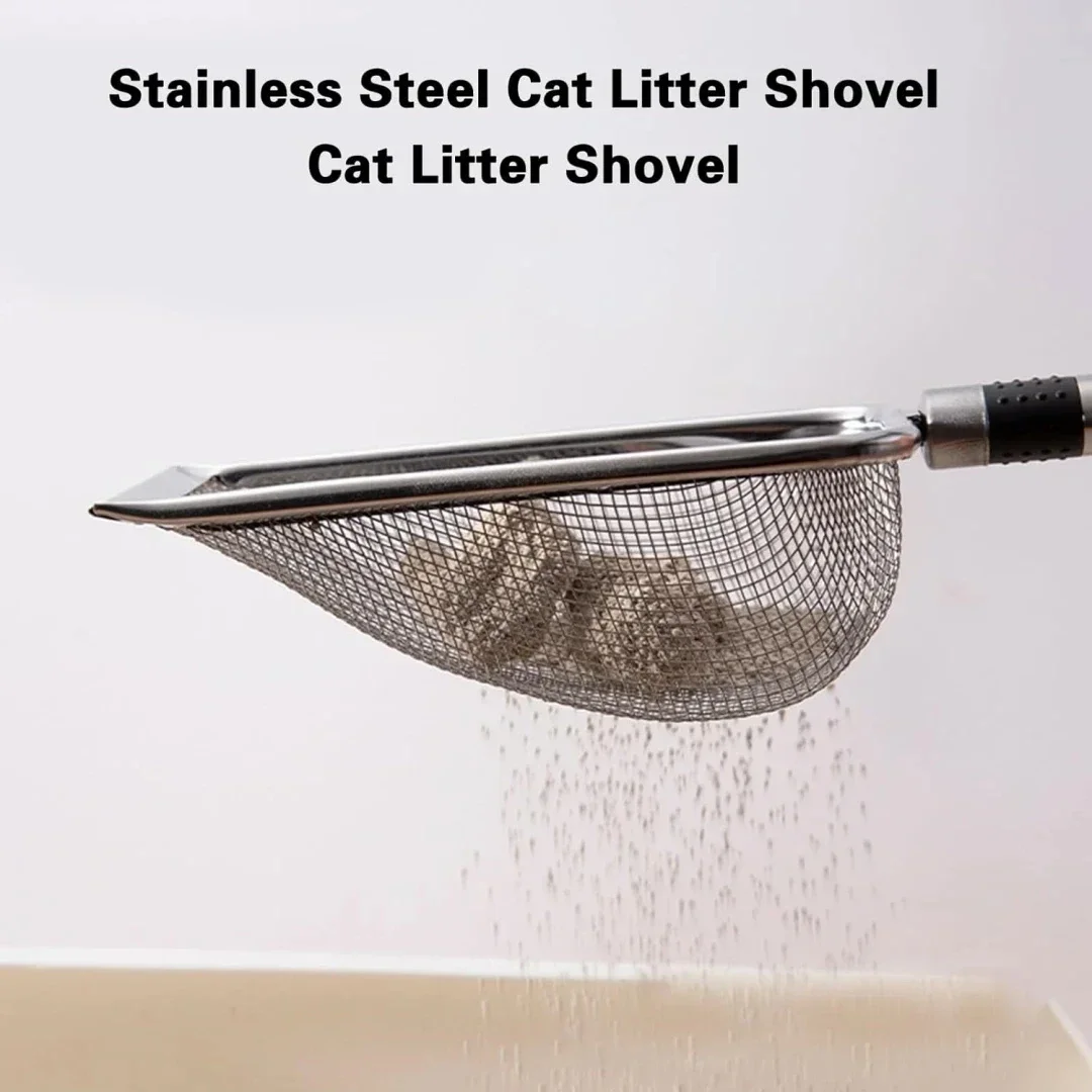 Stainless Steel Cat Litter Scoop – Durable, Easy Clean, Ergonomic Handle, Rust-Resistant, Ideal for Quick Waste Removal image 6