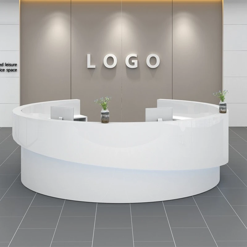 Paint Semi-round Bar, Beauty Salon, Reception Desk, Medical Guide Desk, Welcome Front Desk, Round Checkout Page, Paint Bar