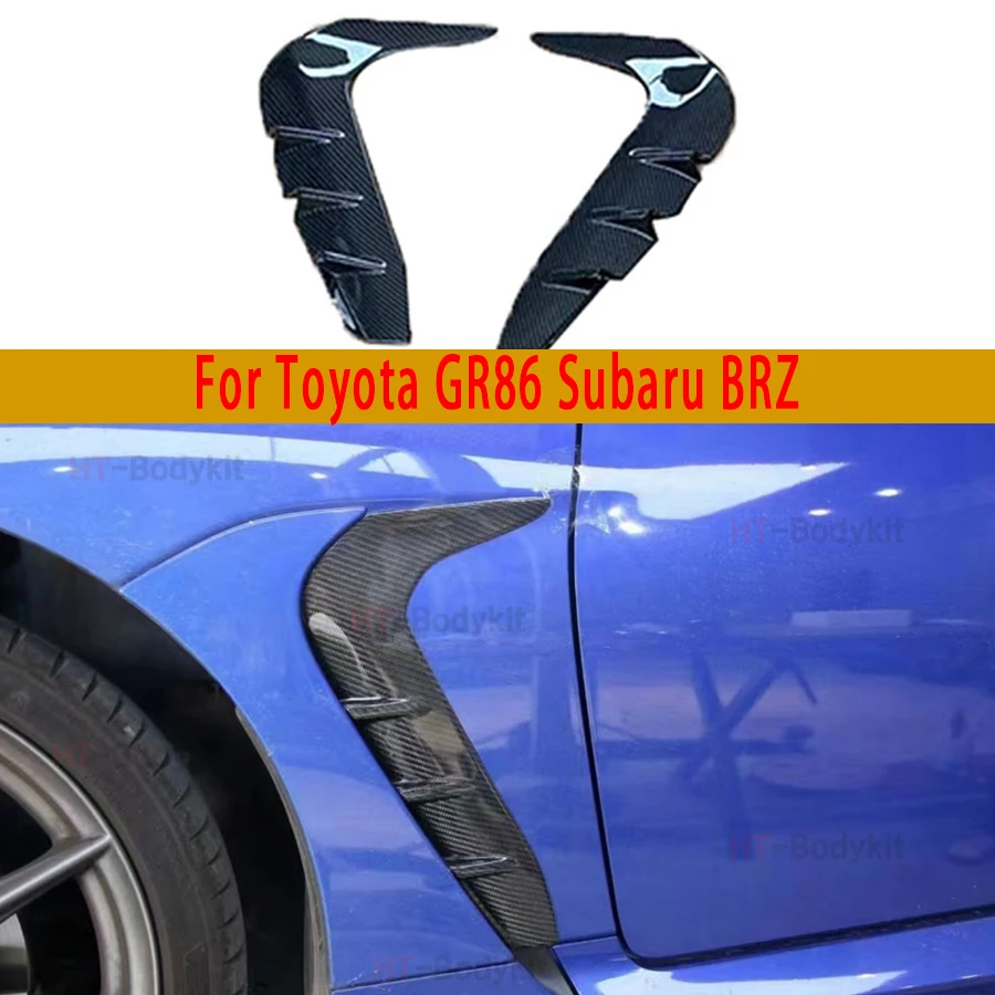 

For Toyota GR86 Subaru BRZ Carbon Fender Vents Garnish Fit Front Fender Air Intake Duct Cover Trim Tuning Car Accessories