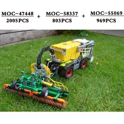 Maszyny rolnicze MOC-47448 MOC-55069 traktor MOC-58337 zabawki budowlane prezenty świąteczne prezenty urodzinowe DIY zabawki