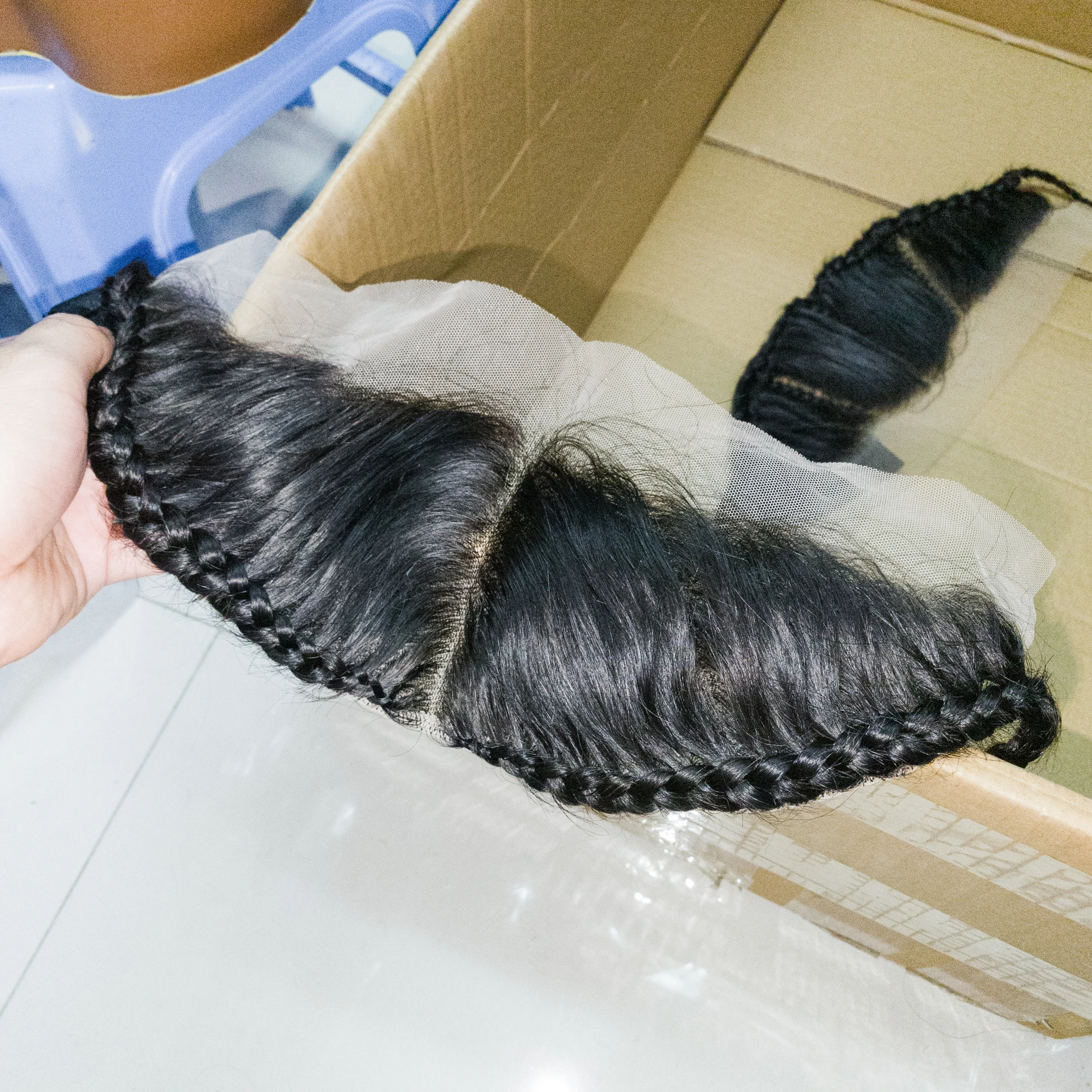 

Натуральные волосы 13x4, прямые кружевные фронтальные парики с косами, бразильские человеческие волосы Remy, фронтальные кружевные парики для женщин, повязка на голову