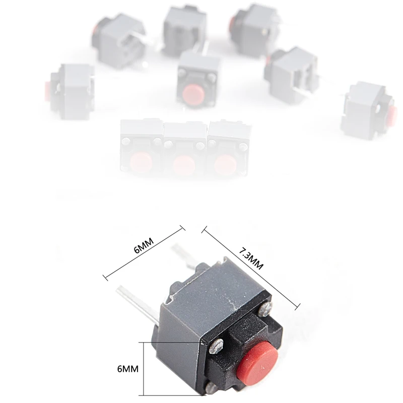 10Pcs Kailh Mute Silent Switch Buttons 6*6*7.3mm Wireless Mouse Micro Switches for Computer Accessories