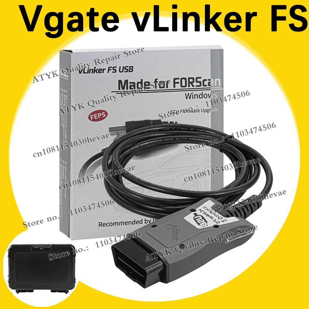 

Диагностическое оборудование Vgate Vlinker FS elm327 ELM 327 для Ford FORScan MS CAN/HS CAN obd2 сканер ремонт интерфейса тюнинг автомобилей
