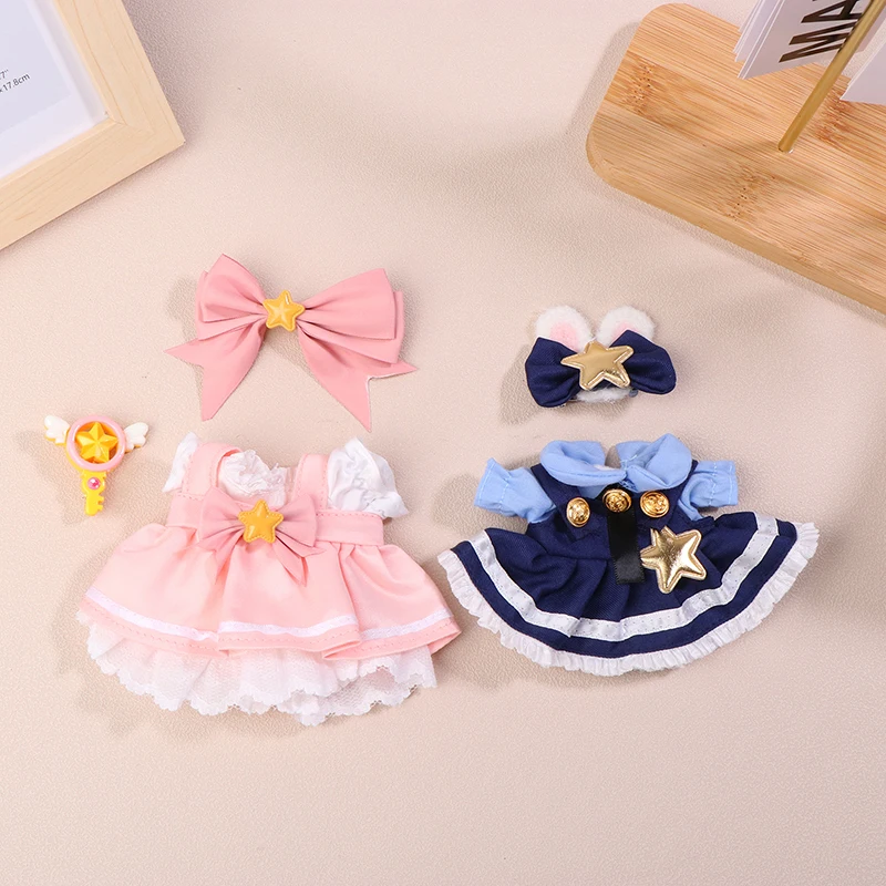 Schattige Mini Pluche Poppenkleding Outfit Accessoires Poppen Kleding Diy Meisjes Geschenken