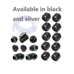 FREEZEMOD PC Water cooling hose fitting kit G1/4'' Soft Tube Accessories Quick twist For 9.5*12.7/10*13/10X16mm Hose