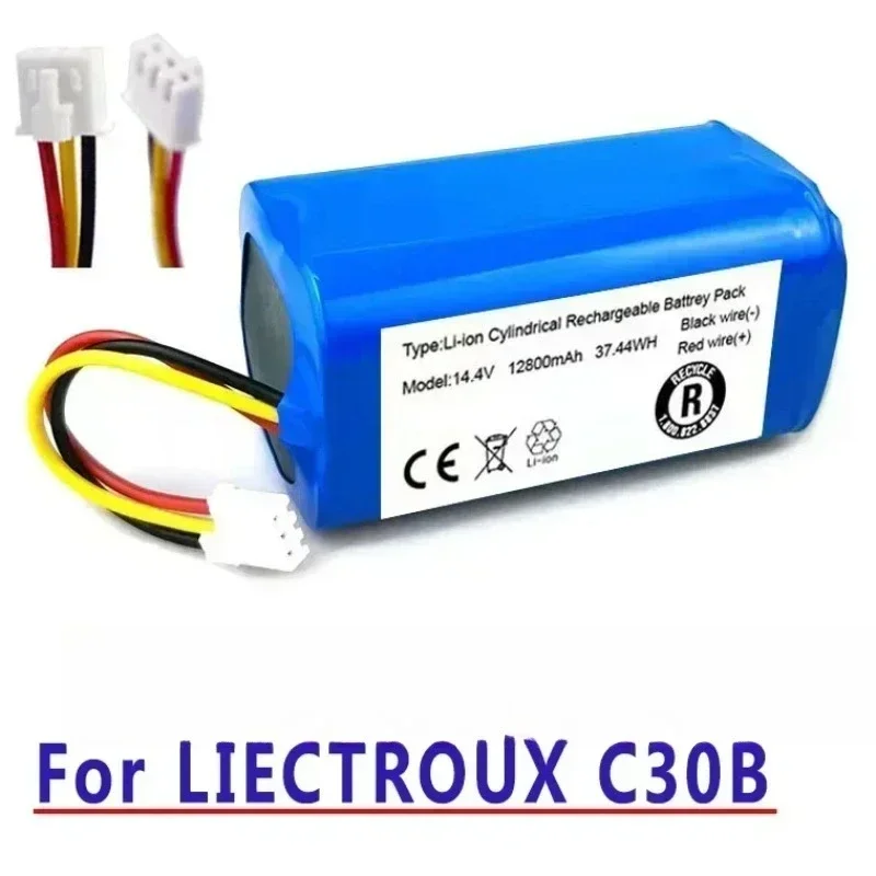 14.4 فولت 3000 مللي أمبير/4000 مللي أمبير/6800 مللي أمبير/9800 مللي أمبير ل Lirctroux C30B جهاز آلي لتنظيف الأتربة خلية بطارية ليثيوم قابلة للشحن Proscenic 800T