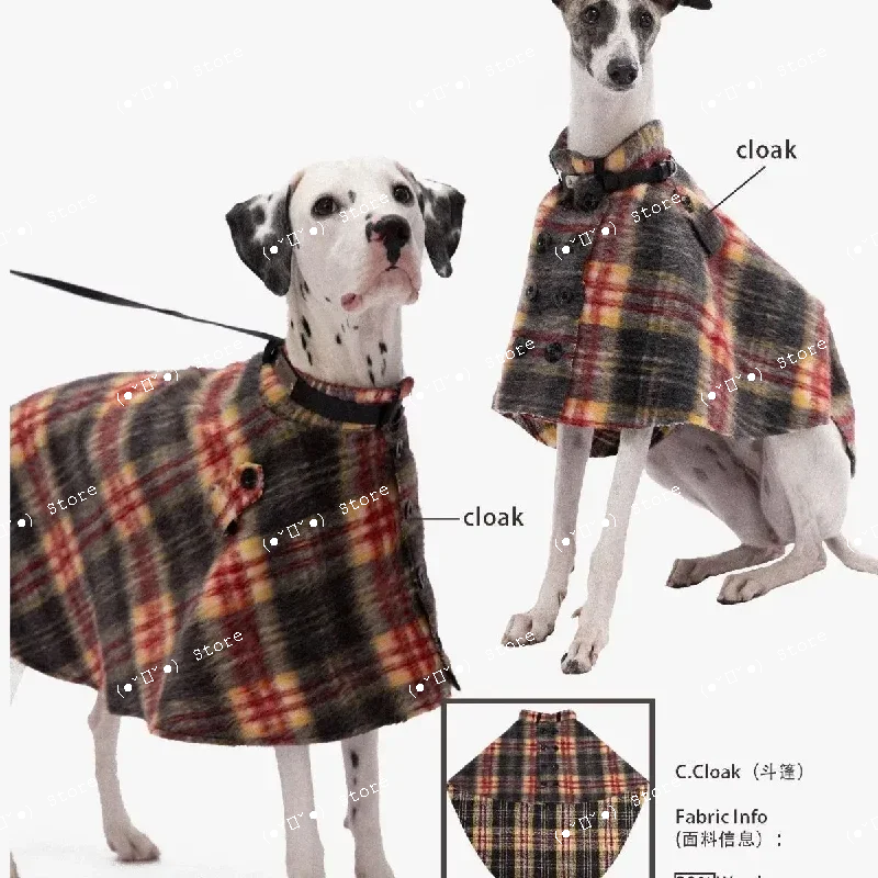 

Теплая накидка для собак в британском стиле, одежда для собак малых и средних пород, одежда для шнауцеров, доберманов, грейхаундов, аксессуары для собак, одежда для собак (ropa para perros)