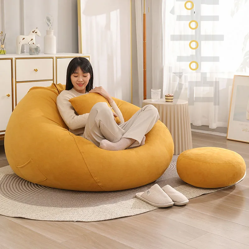 Single Couch Bean Bag Sofas Library Lazy Air Camping Bean Bag Sofas Library Reading Sofas Para El Hogar Living Room Furniture