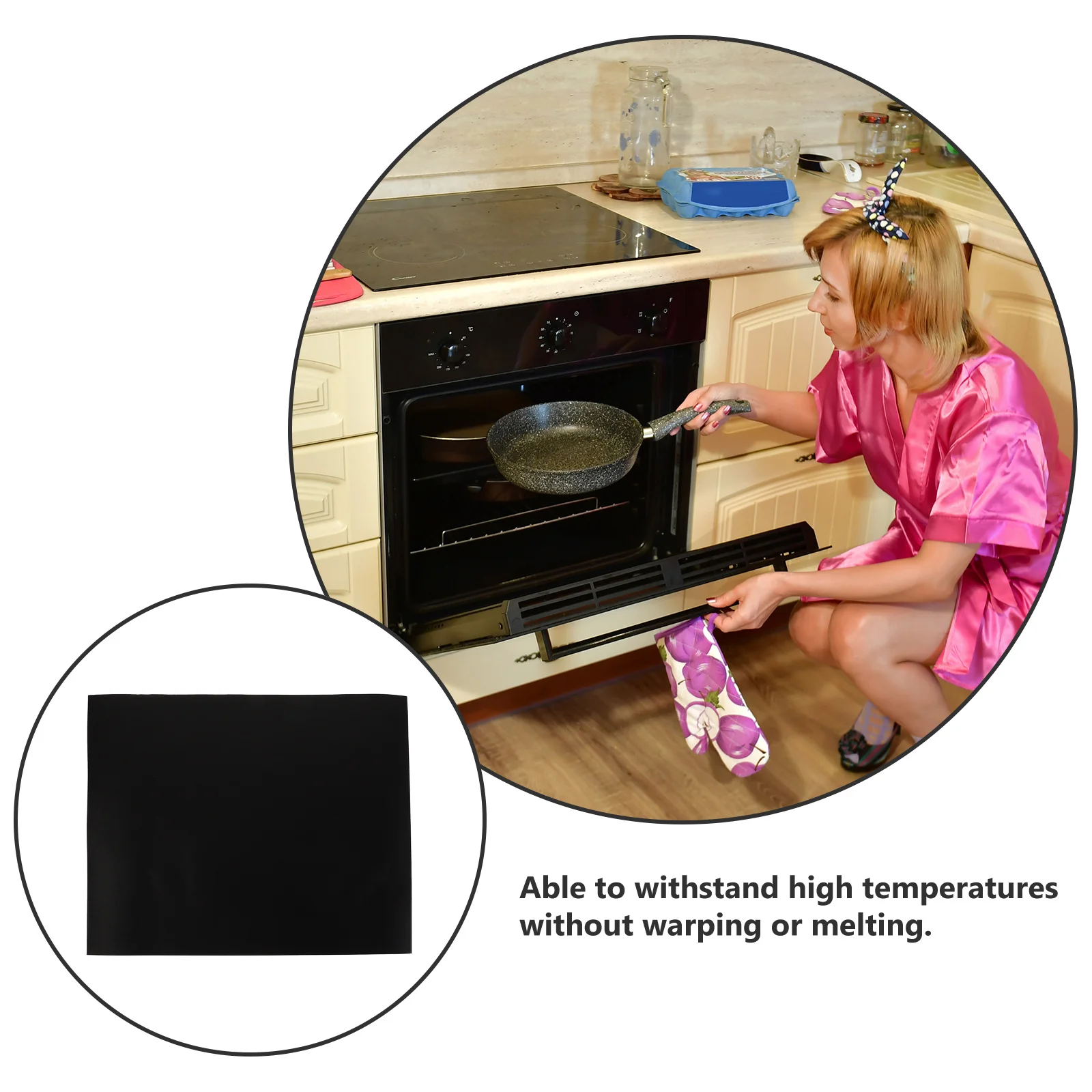 4Pcs Non Stick Oven Liners Heat Resistant Reusable Silicone Grill Mats for Oven Bottom Bbq Mat Set for Outdoor Gas Charcoal