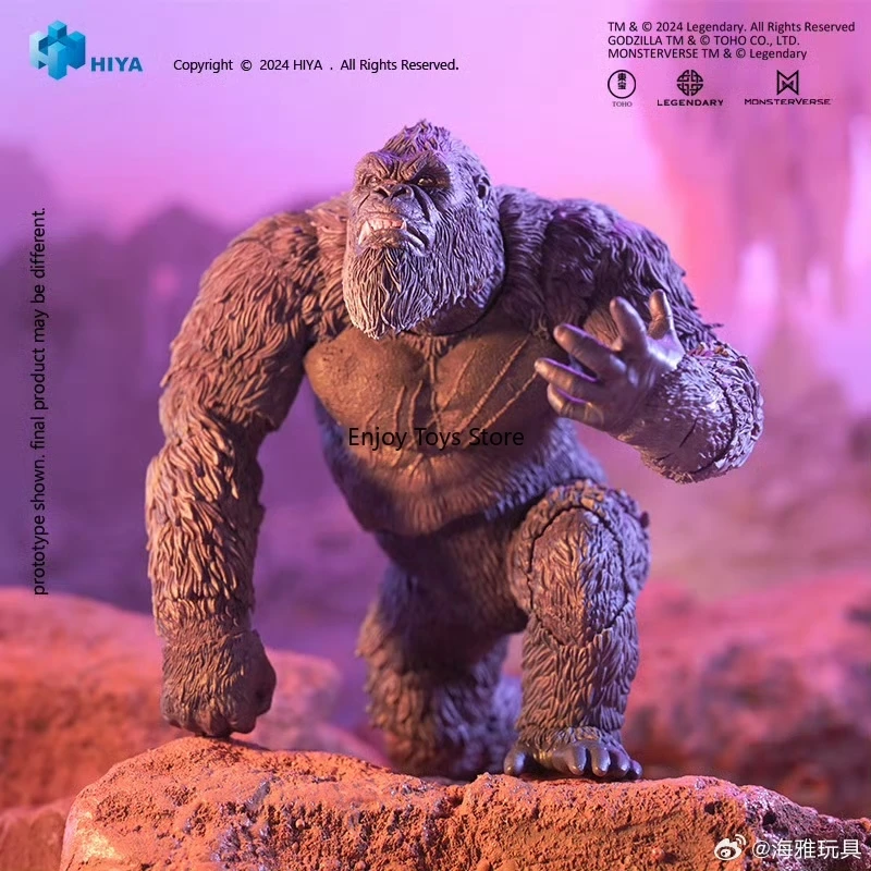 En Stock, figura de acción HIYA de 16CM y 6 pulgadas, exquisita serie básica Godzilla X Kong, el nuevo modelo de Anime Empire Kong