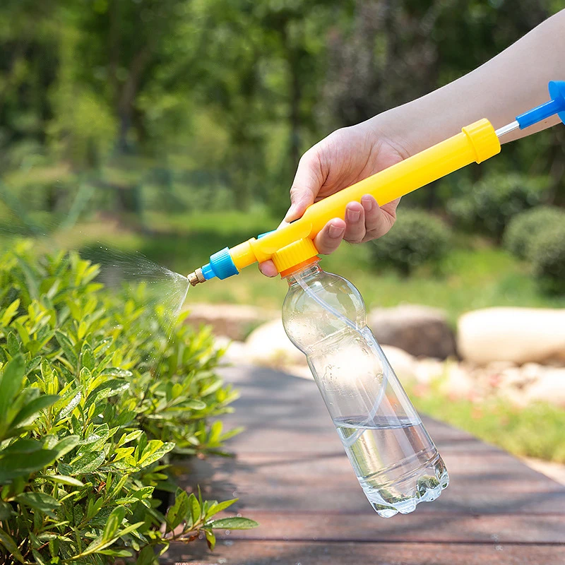 High Pressure Air Pump Manual Sprayer Adjustable Drink Bottle Spray Head Nozzle Garden Watering Tool Sprayer Agriculture Tools