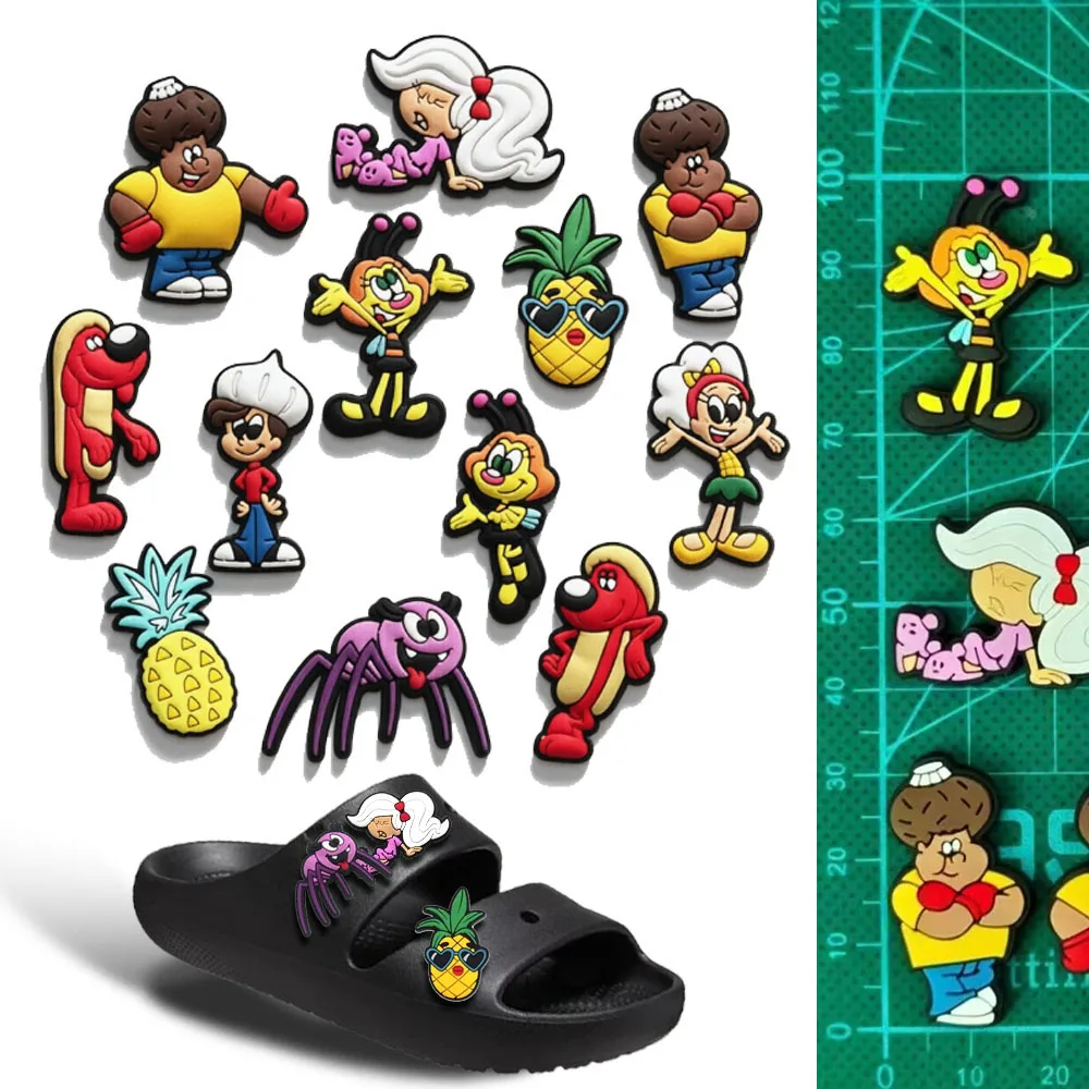 Fashion Cartoon Shoe Charms Cute for Kids Waterproof PVC Shoe Decorations Compatible with Croc for Boys and Girls Party Favors