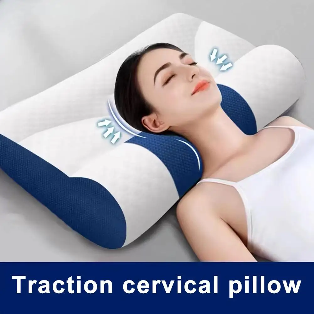 Almohada Cervical de espuma viscoelástica, almohada ergonómica de plumón de ganso que mejora el soporte Cervical, comodidad, mejora el sueño, nuevo, P F5K6