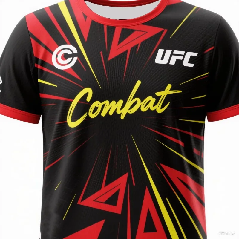 

Summer New 90 Minute MM9 Adult Top Round Neck Loose Breathable T-shirt UFC Men's and Women's Sports Training Clothes