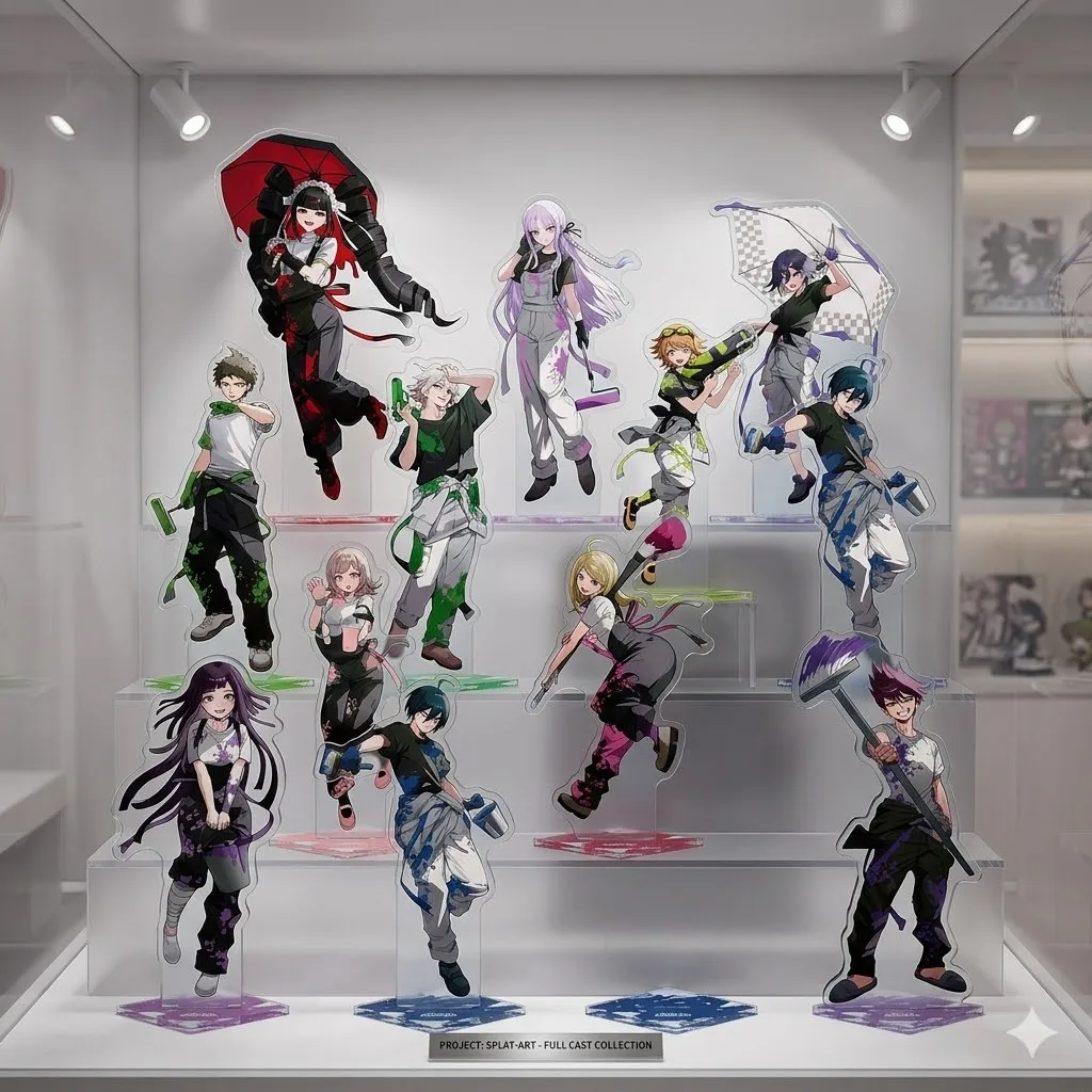 Danganronpa V3 DRV3 Rantaro Amami Streetwear Handsome Guy 15cm Acrylic Stand Holder Badge Keychain Schoolbag Hanging Ornament