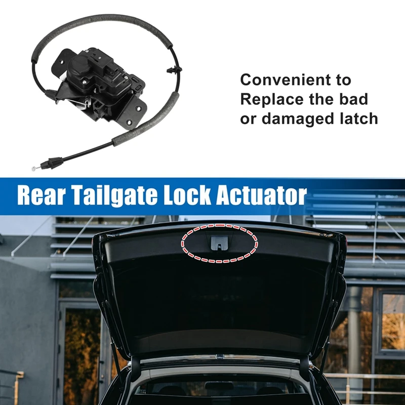 Tailgate Lock Block Trunk Latch Actuator Assembly 4589176AC 4589176AB 04589176AC For Jeep Compass Patriot Dodge Caliber