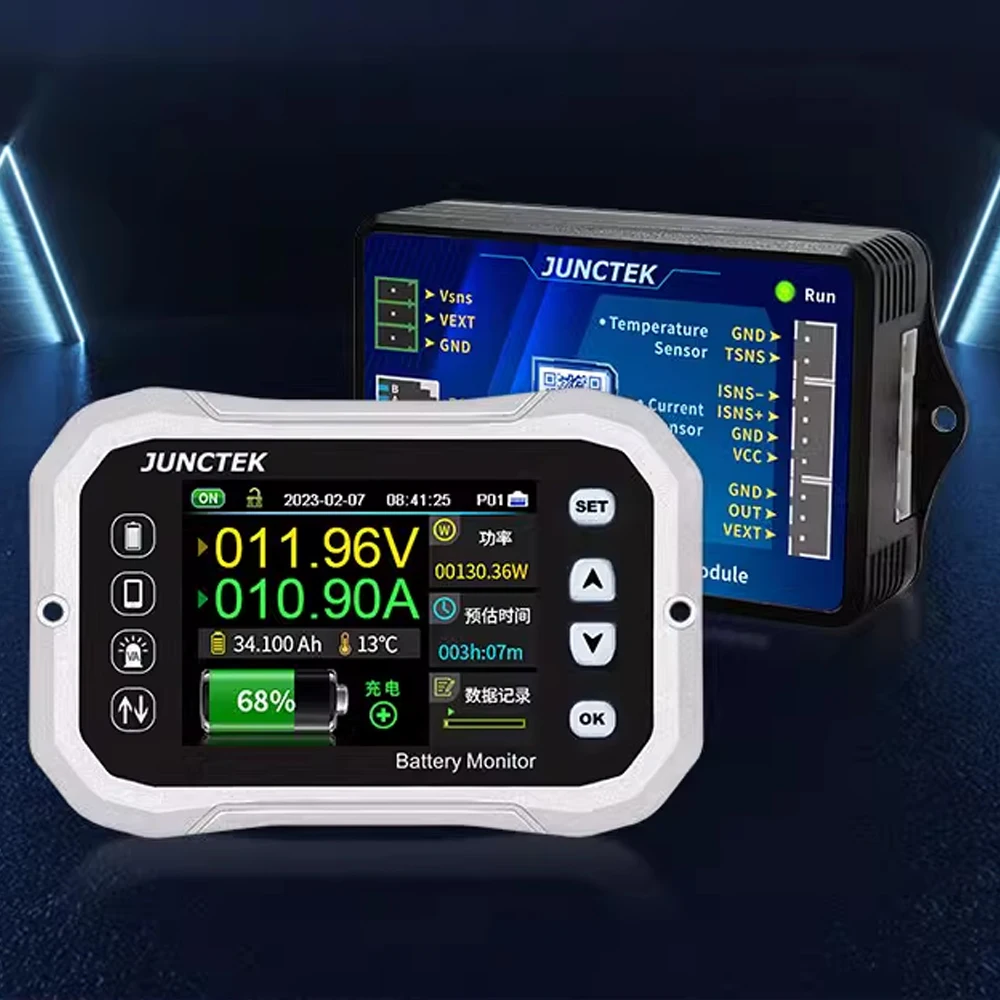 Monitor de batería Bluetooth KG140F DC 0-120V 100A 400A probador de batería voltaje corriente VA batería Coulomb medidor indicador de capacidad