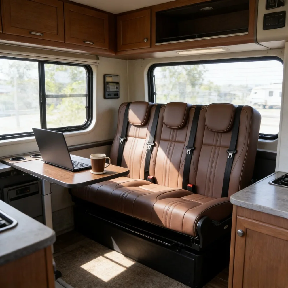 Ustom Wholesale Luxury Folding Seats with Adjustable Backrest - Mini Bus Passenger Seats for MPVs Van & Motorhome Modifications