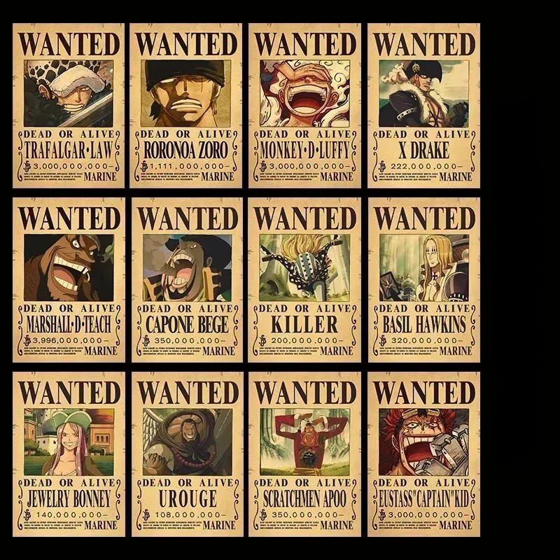 Figurine de dessin animé Rufy Zoro, une pièce, Vintage, garantie recherché, affiches, décoration murale de chambre d'enfants, peintures, jouets cadeaux, 2025