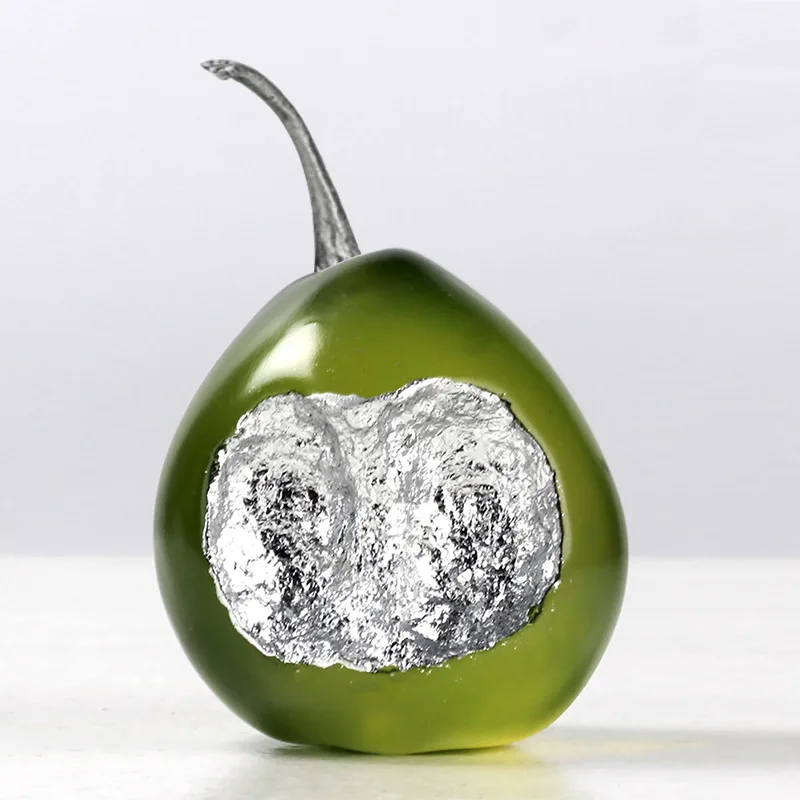 

Luxury-modern fruit pear decorative item sample room bedroom study TV cabinet indoor soft decorations