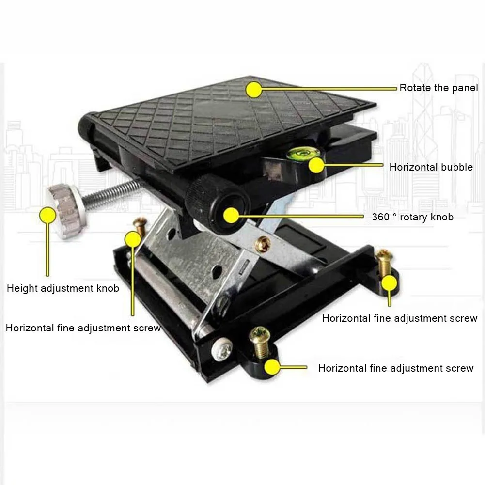 Lab Lift Lifter Table Experiments Aluminum Oxide Black MINI Stand Rack Table 3.6inx3.6in 47-110mm High -quality