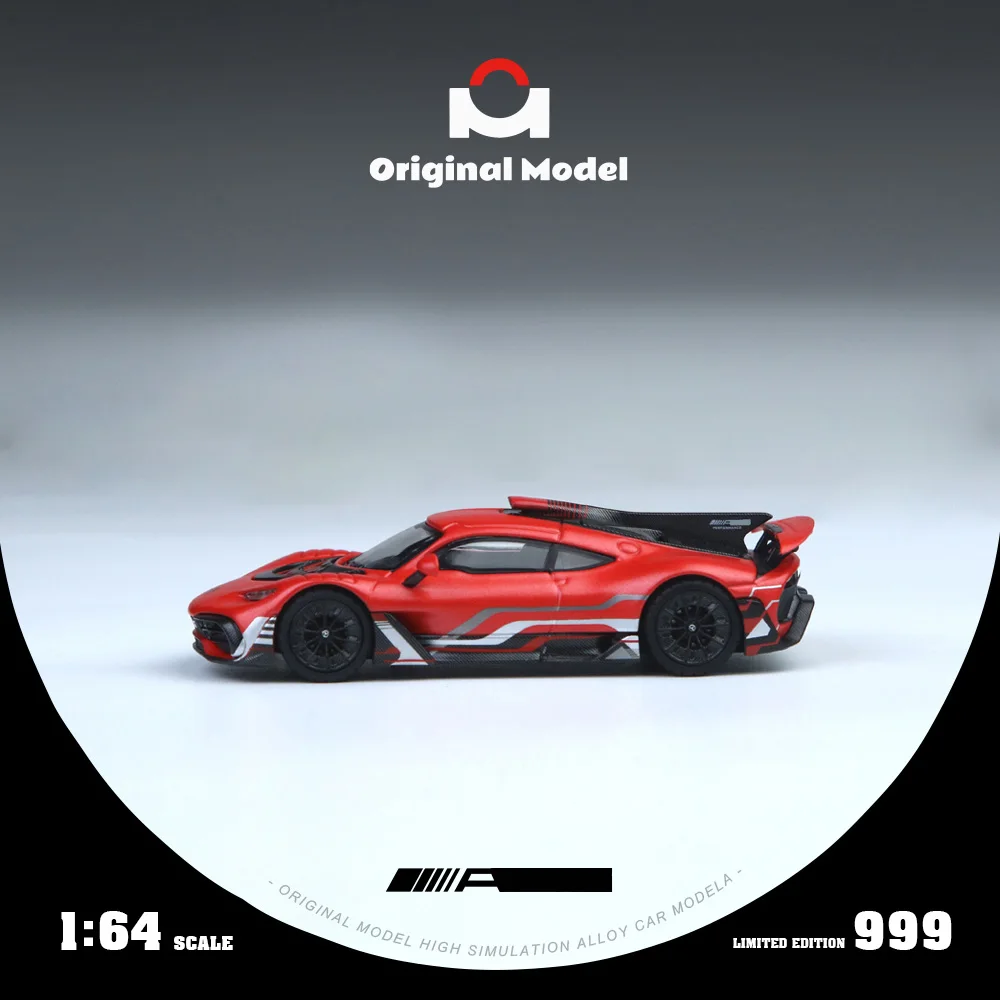 *Prépedido*Modelo Original/OM 1:64 Modelo de coche de aleación de simulación a pequeña escala rojo para colección, exhibición y regalo