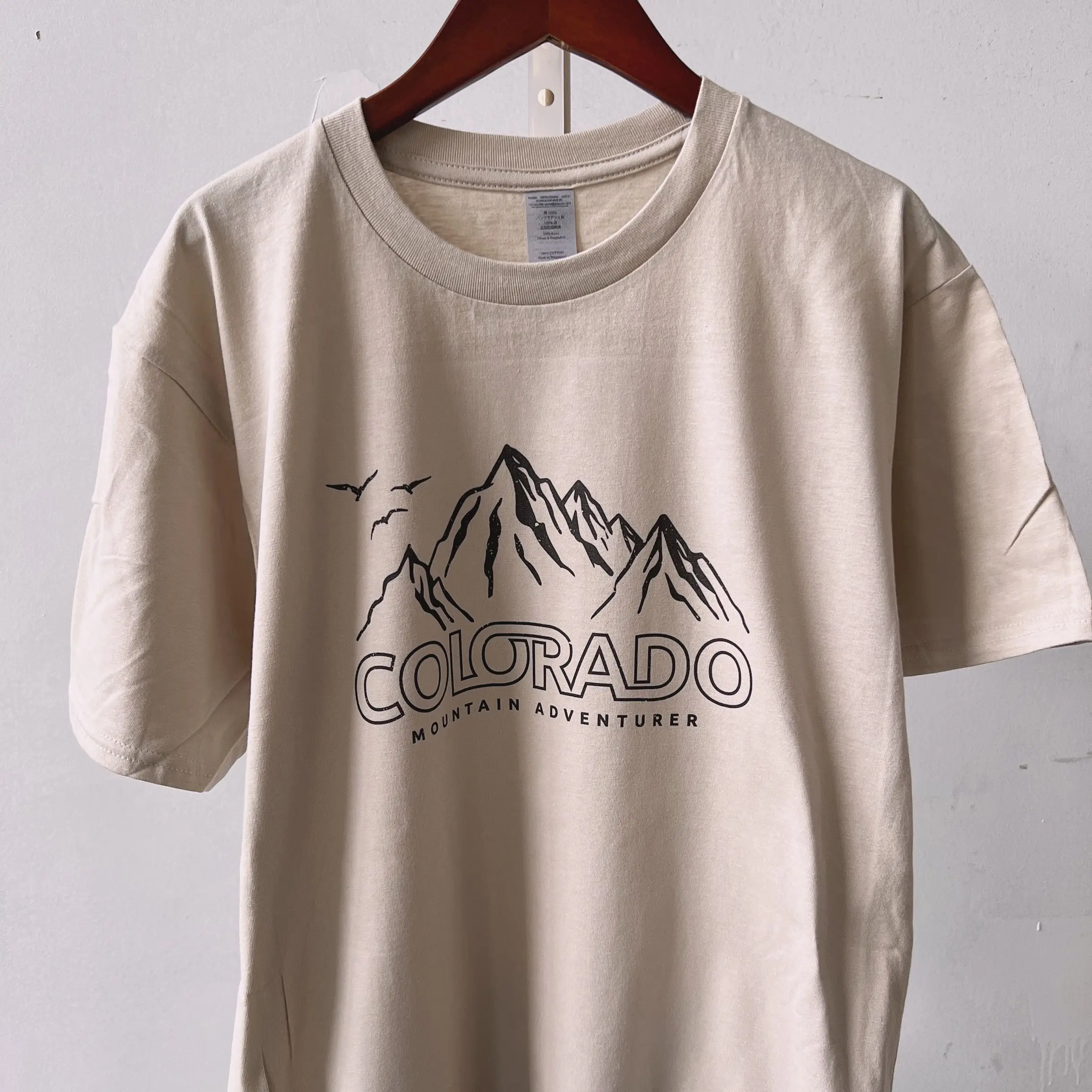 

Colorado Mountain Adve Summer Vintage Tree Women Tshirts Graphic Tees Harajuku Tops Travel Harajuku Hipster Aesthetics T-shirt