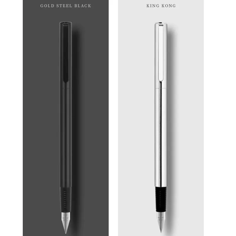 Jinhao 65 Schwarz Silber Farbe Tägliche Arbeit Notizen Büro Füllfederhalter EF F Feder Student Schule Schreibstift Schreibwaren – Detail 1