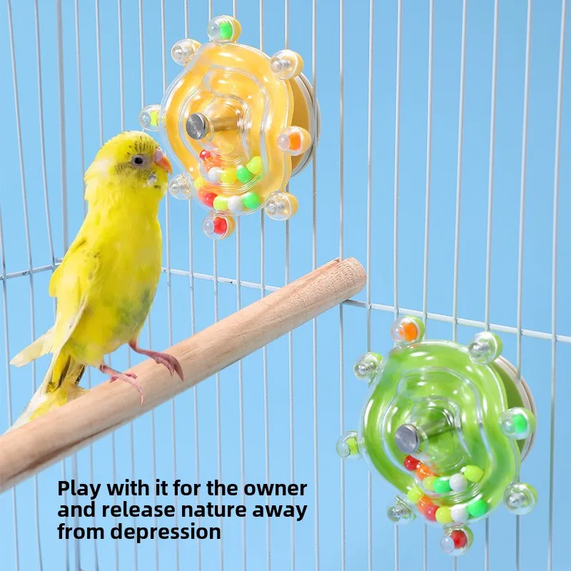 الببغاء الصحن الطائر الغزل الموسيقى الملونة لؤلؤة الأرز عداء الحيوانات الأليفة لعبة الضغط الطيور متعة الإغاثة لعبة الضغط