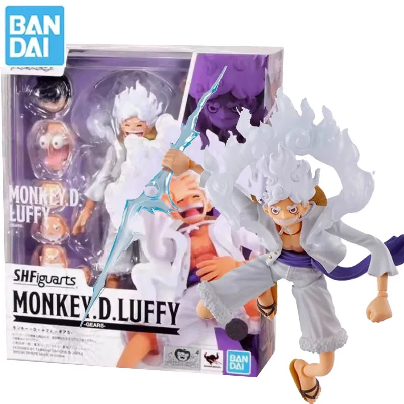 

Bandai Original SHF SHFiguarts MONKEY.D.LUFFY Nika Joints Movable Anime Action Figures Toys for Kids Gifts
