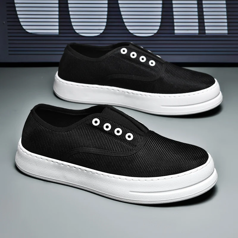 Fresh Feet Slip on Loafers Quick Slip on Construction, Ventilated Layer Disperse Heat, Light Sole Lessen Strain for Daily Wear