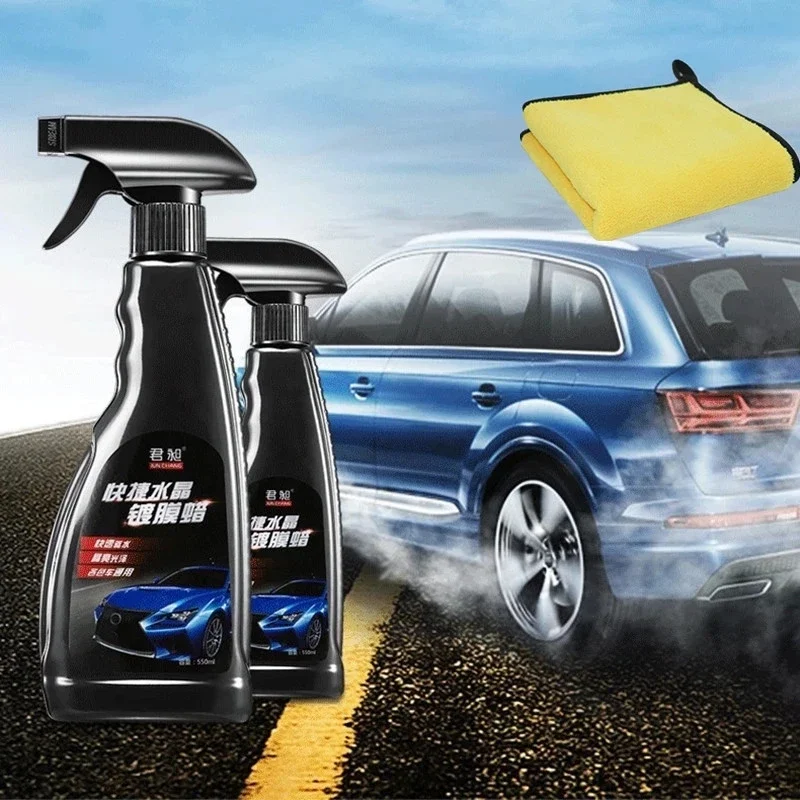 

1100ml Car Ceramic Coating Polishing Crystal Plating Spray Sealant Top Coating Quick Nano-Coating Wax Car Paint Waterproof Agent