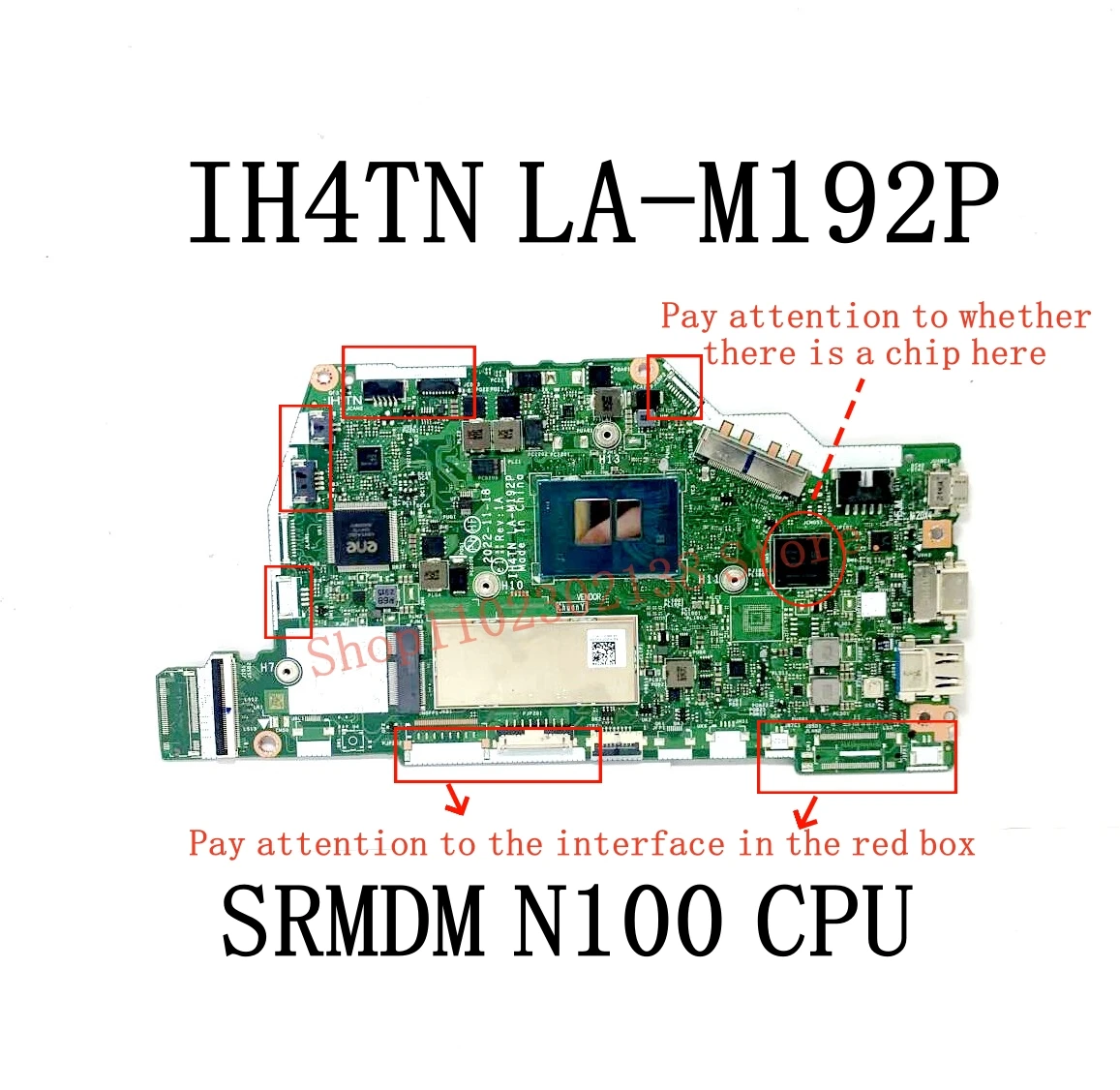 IH4TN LA-M192P NBVYJ11006 With N100/I3-N305 CPU High Quality Mainboard For Acer Laptop Motherboard 100% Full Tested Working Well