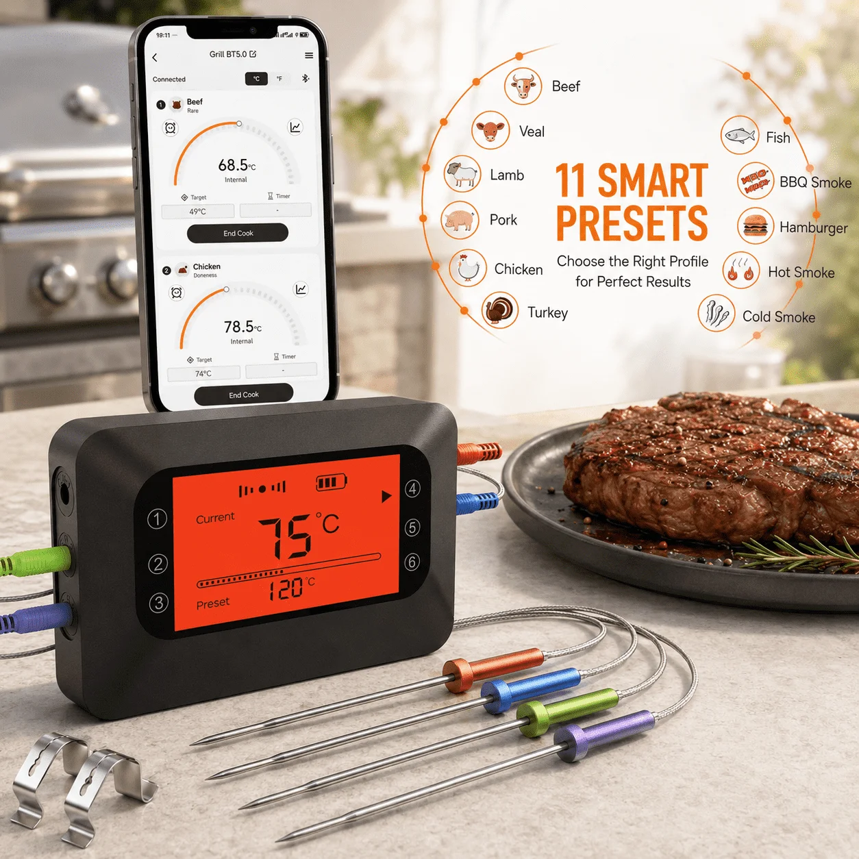 Termómetro Inalámbrico Bluetoo - Home Security Wireless reseña y precio
