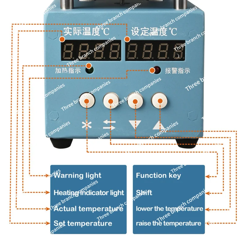 300W Electronic Hot Plate 956S Constant Temperature Adjustable Heating Platform LED Lamp Beads Heating Plate 100*100Mm