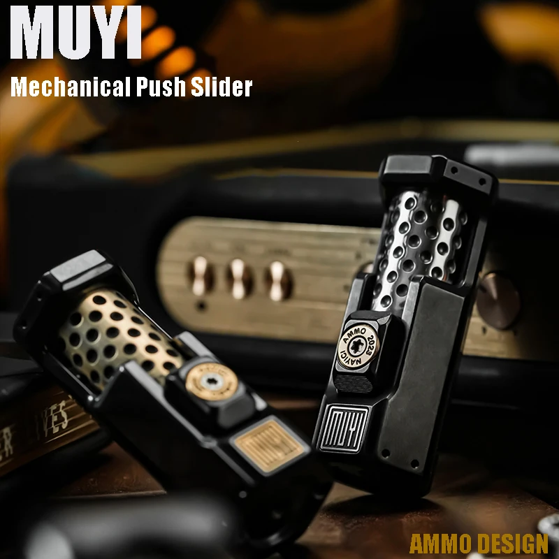 MUYI NEW EDC Titanium Alloy Ratchet Snap Coin Fingertip Gyro Hardcore Decompression Toys