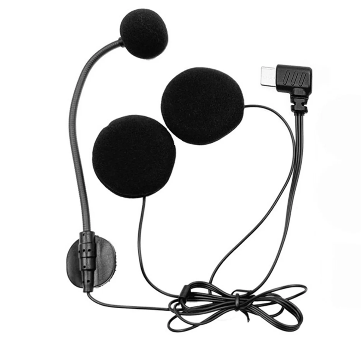 Altavoz con micrófono tipo C para cascos de media máscara