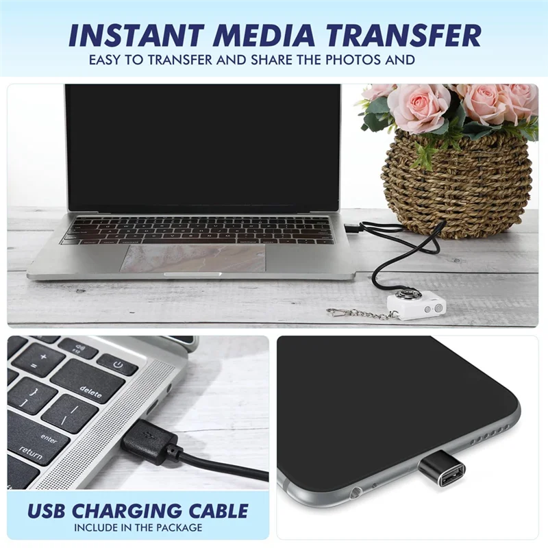 Qy-Keychain 1080P كاميرا رقمية صغيرة 0.96 بوصة كاميرا فيديو CCD محمولة للطلاب أثناء السفر وتسجيل الدراسة باللون الأبيض #3