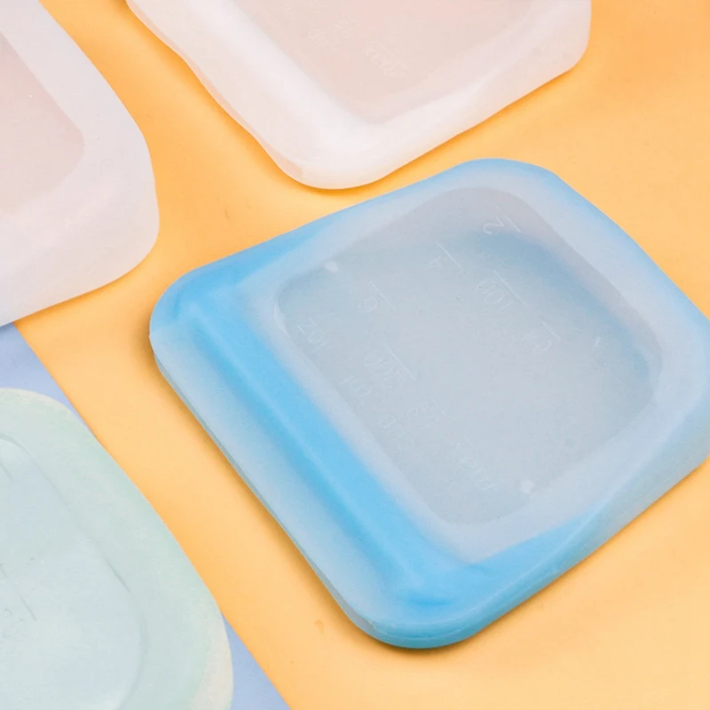 500Ml Reusable Silicone Storage Bag, Food Storage Container, Microwave And Dishwasher Safe, Leak-Free,Blue Durable Easy Install