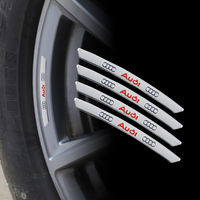 4pcs metal Car Wheel Hub Decoration Stickers For Audi Quattro A3 A4 A6 A5 Q5 A1 Q7 Q3 Q2 Q8 A7 A8 TT S1 SQ5 RSQ3 RSQ8