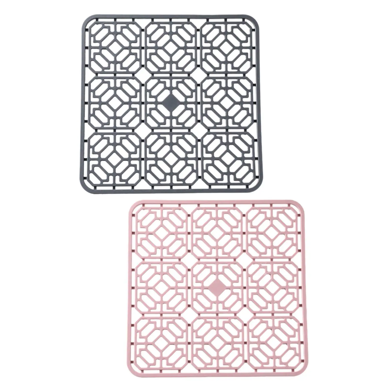 Silicone Sink Mat Organizer Rack Silicone Drying Mat for Home Cabinet Pantry