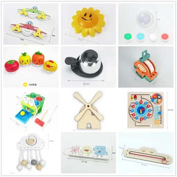 Neue Beschäftigt Bord Material Diy Zubehör Montessori Lehrmittel Busyboards Baby Frühe Bildung Spielzeug Kleinkind Lernen Geschicklichkeit Spielzeug