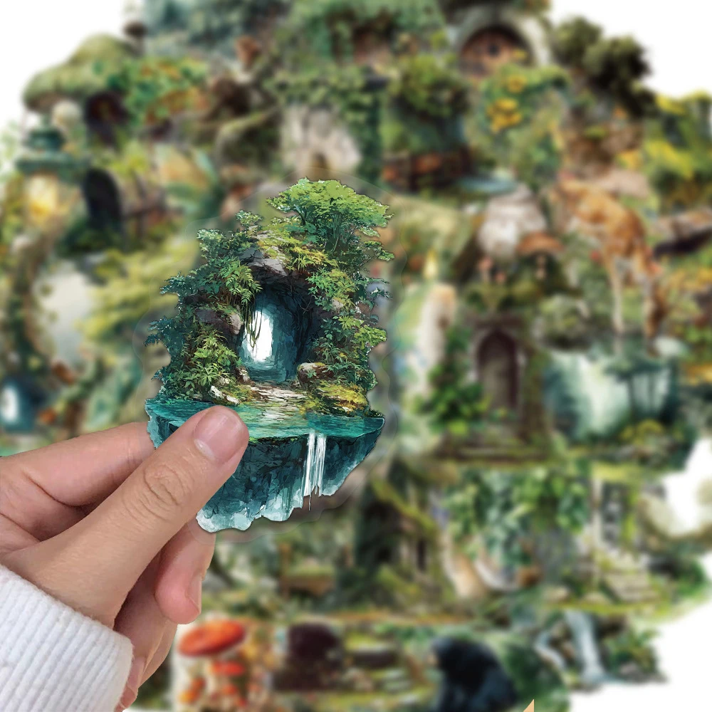 10/30/50 قطعة شفافة الغابات ماجيك الساحرة الكرتون ملصقات Vintage الشارات الجمالية DIY بها بنفسك القرطاسية خوذة سيارة لطيف ملصق حزمة #4