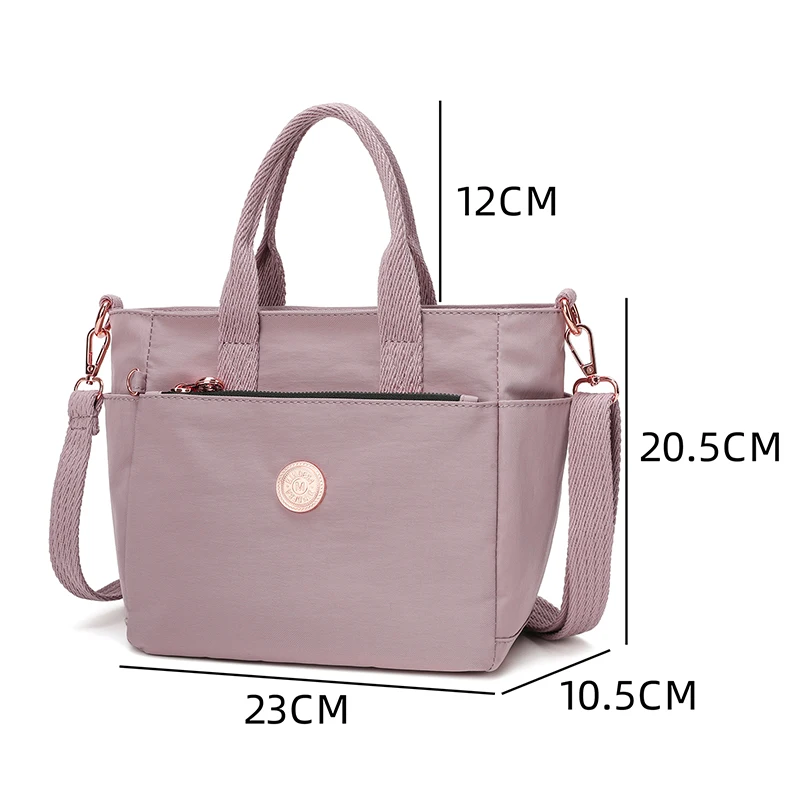 High quality women's portable nylon multifunctional handbag, fashionable shoulder bag, waterproof messenger crossbody bag