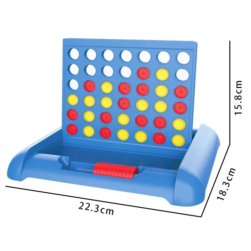 3D quatro em uma fileira educação precoce inteligência pai-filho interativo jogo de tabuleiro de xadrez de quatro peças brinquedo de xadrez