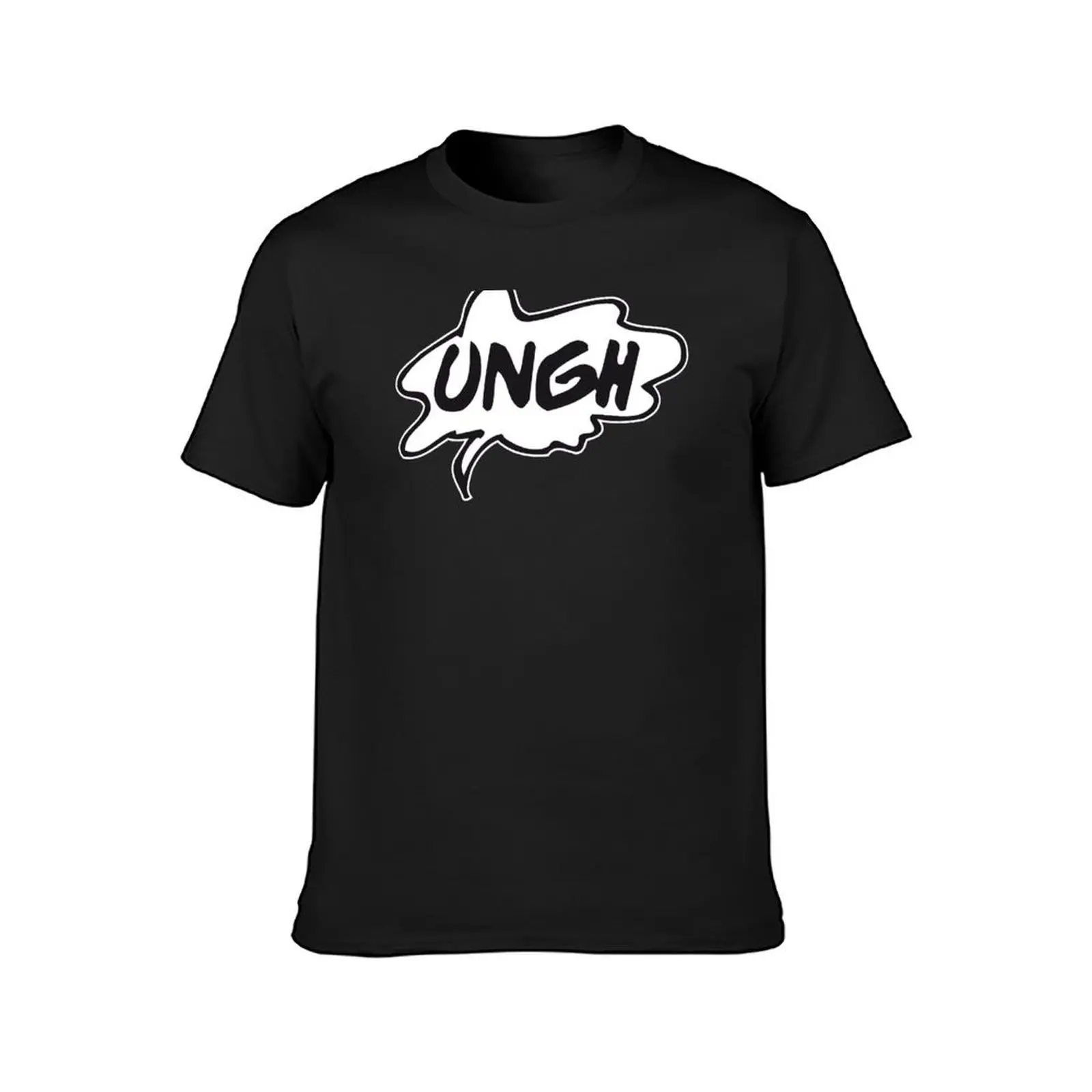 Ungh comic sound T-Shirt fashion Korea blak blacks pakaian pria