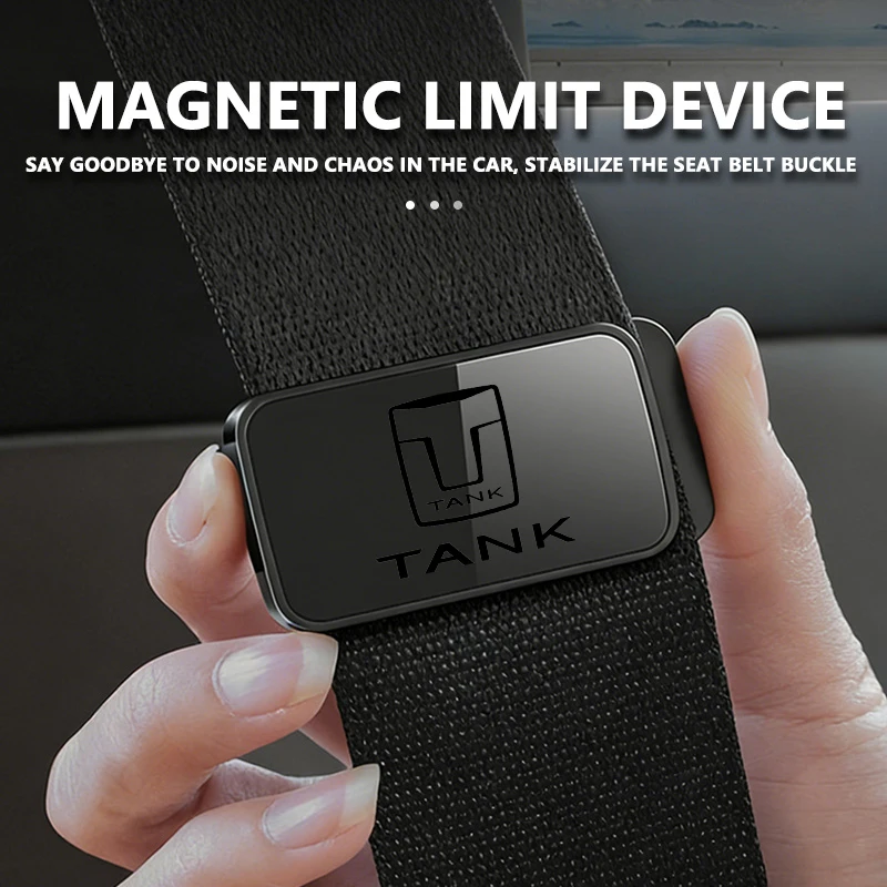Magnetic Car Seat Belt Holder Stabilizer Adjustable Fastener Clip For TANK Great Wall 300 400 500 700