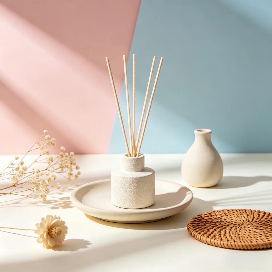 50Pcs Reed Diffuser Sticks Set 3mm X24cm Fiber Sticks for Home Fragrance Use in Bedroom Office Bathroom